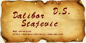 Dalibor Stajević vizit kartica